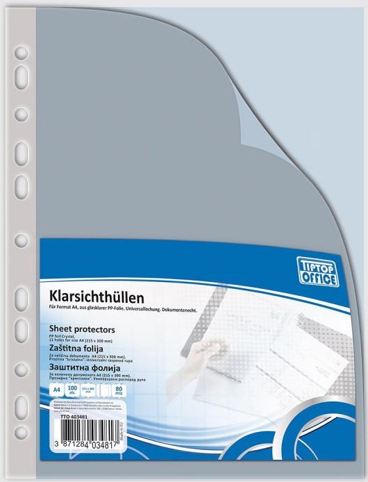 L-Folija PP A4, 80µm, 100/1