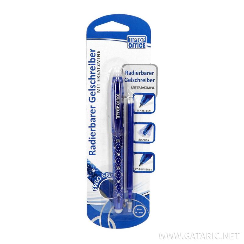 Gel olovka i punjenje ''X-Pen'' piši/briši, 0.7mm, Plava