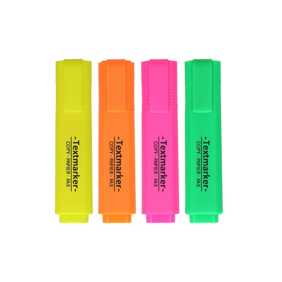 Textmarker, Mix boje, 4/1 (Blister)